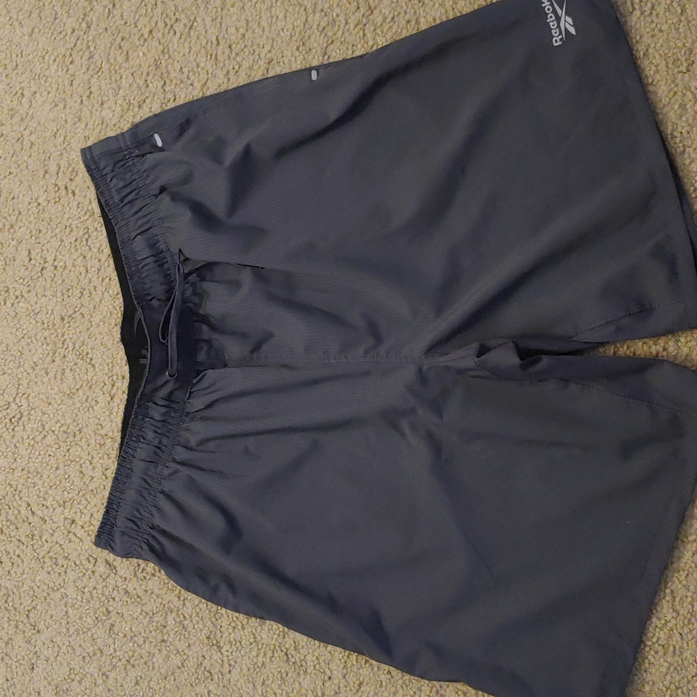 Reebok Training Shorts, Large Grey, 3 pocket